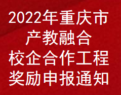 2022年重庆市产教融合校企合作工程补助申报通知(图1)